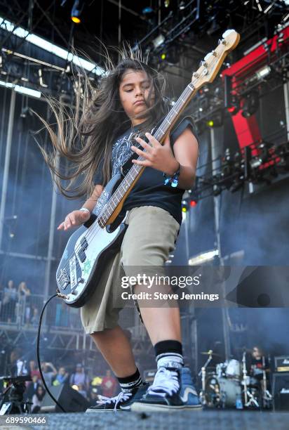 Tye Trujillo of The Helmets performs on Day 3 of BottleRock Napa Valley 2017 on May 28, 2017 in Napa, California.