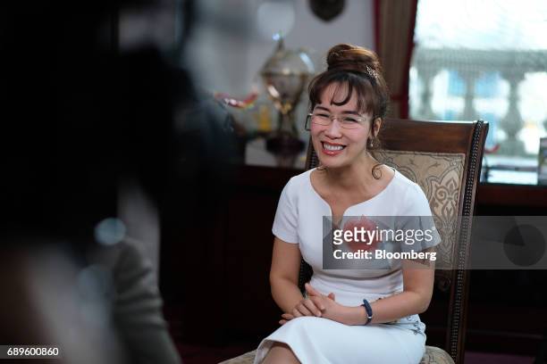 Nguyen Thi Phuong Thao, founder and chief executive officer of Vietjet Aviation Joint Stock Co., listens during an interview in Hanoi, Vietnam, on...