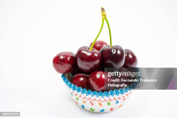 cherry pie - cake stand isolated stock pictures, royalty-free photos & images
