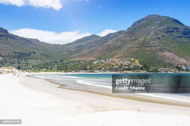 hout bay beach kapstadt südafrika - noordhoek stock-fotos und bilder