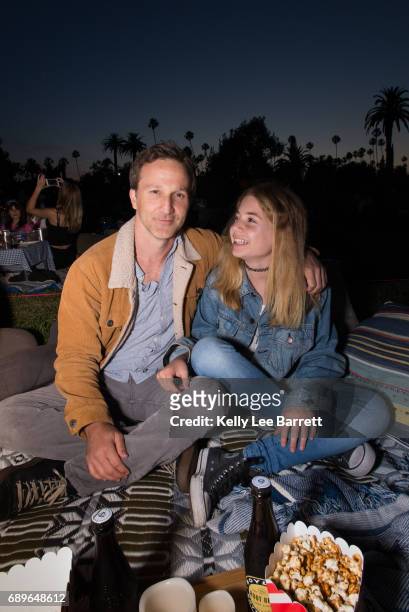 Breckin Meyer and Caitlin Meyer attend Cinespia's screening of 'Clueless' held at Hollywood Forever on May 28, 2017 in Hollywood, California.