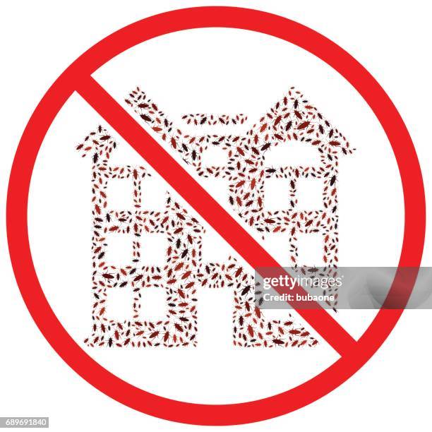 building cockroach vector icon pattern - tiny apartment stock illustrations