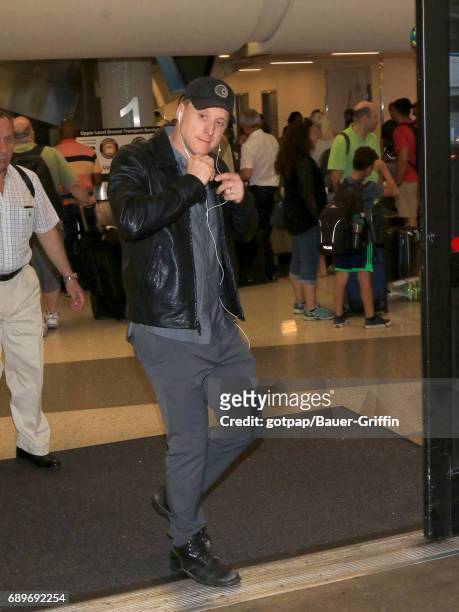 Alan Tudyk is seen at Los Angeles International Airport on May 28, 2017 in Los Angeles, California.