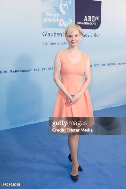 Andrea Kathrin Loewig during the ARD Themenwoche 2017 'Woran glaubst Du?' at Soho House on May 29, 2017 in Berlin, Germany.