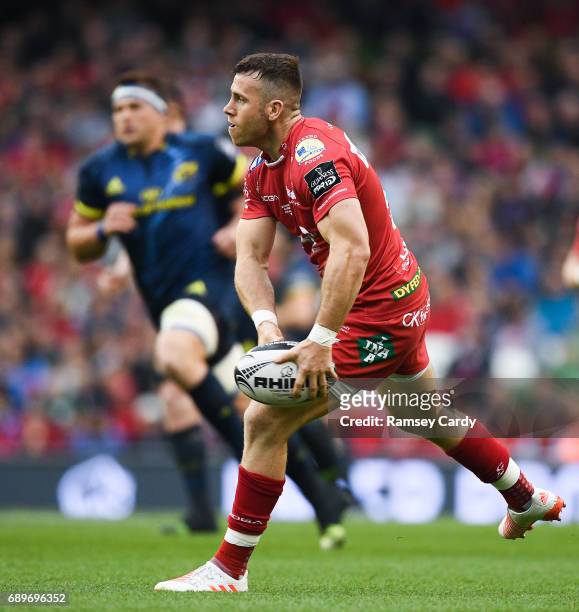 Dublin , Ireland - 27 May 2017; Gareth Davies of Scarlets during the Guinness PRO12 Final between Munster and Scarlets at the Aviva Stadium in Dublin.