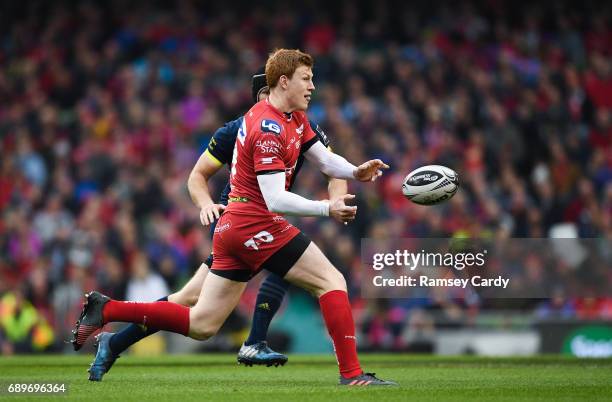 Dublin , Ireland - 27 May 2017; Rhys Patchell of Scarlets during the Guinness PRO12 Final between Munster and Scarlets at the Aviva Stadium in Dublin.