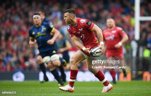 Dublin , Ireland - 27 May 2017; Gareth Davies of Scarlets during the Guinness PRO12 Final between Munster and Scarlets at the Aviva Stadium in Dublin.