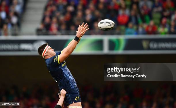Dublin , Ireland - 27 May 2017; Billy Holland of Munster during the Guinness PRO12 Final between Munster and Scarlets at the Aviva Stadium in Dublin.
