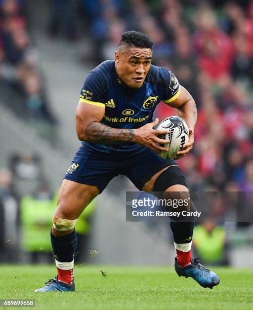 Dublin , Ireland - 27 May 2017; Francis Saili of Munster during the Guinness PRO12 Final between Munster and Scarlets at the Aviva Stadium in Dublin.
