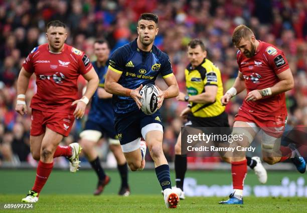 Dublin , Ireland - 27 May 2017; Conor Murray of Munster during the Guinness PRO12 Final between Munster and Scarlets at the Aviva Stadium in Dublin.