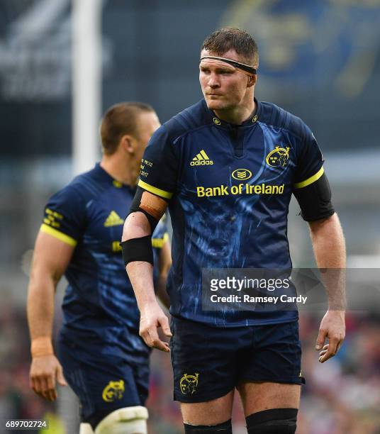 Dublin , Ireland - 27 May 2017; Donnacha Ryan of Munster during the Guinness PRO12 Final between Munster and Scarlets at the Aviva Stadium in Dublin.
