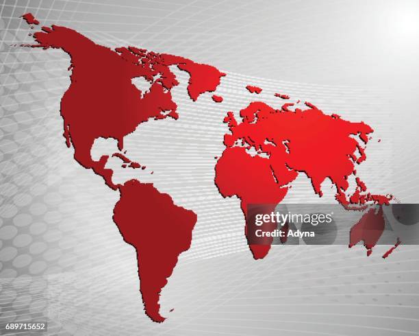 128 Flat World Map Lines Stock Photos, High-Res Pictures, and Images ...