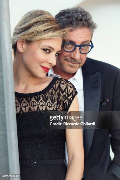 Actress Jasmine Trinca and director Sergio Castellitto are photographed for Self Assignment on May 20, 2017 in Cannes, France.