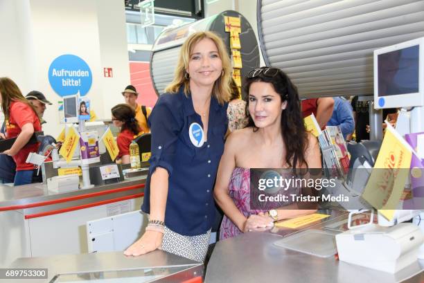 Tina Ruland, Mariella Ahrens during 'Deutschland rundet auf' Charity Event in Berlin on May 29, 2017 in Berlin, Germany.