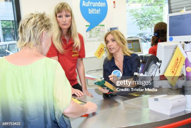 Tina Ruland during 'Deutschland rundet auf' Charity Event in Berlin on May 29, 2017 in Berlin, Germany.