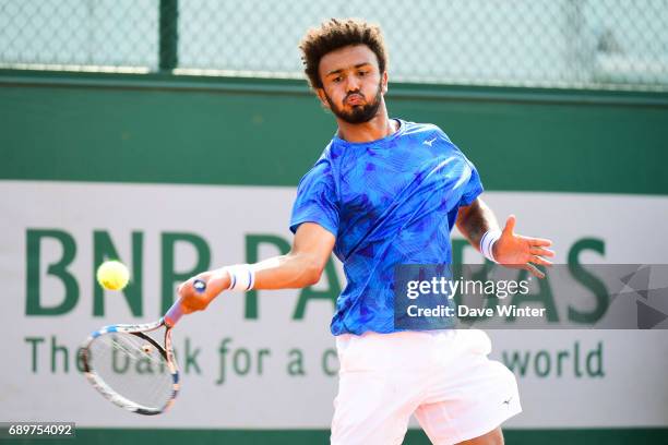 Maxime Hamou during first round on day 2 of the French Open at Roland Garros on May 29, 2017 in Paris, France.