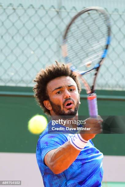 Maxime Hamou during first round on day 2 of the French Open at Roland Garros on May 29, 2017 in Paris, France.