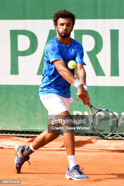 Maxime Hamou during first round on day 2 of the French Open at Roland Garros on May 29, 2017 in Paris, France.