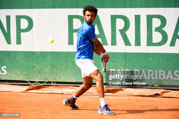 Maxime Hamou during first round on day 2 of the French Open at Roland Garros on May 29, 2017 in Paris, France.