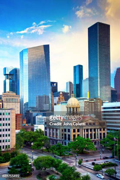 houston, texas - harris county courthouse stock pictures, royalty-free photos & images