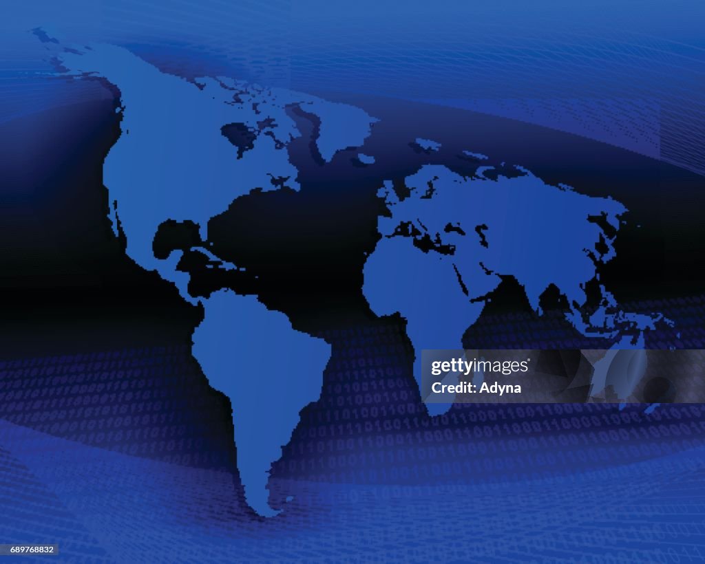Large Blue Map Blue Map High-Res Vector Graphic - Getty Images