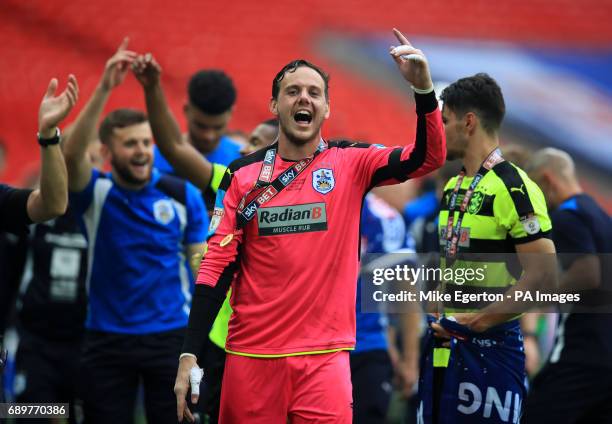 Huddersfield Town goalkeeper Danny Ward after winning the Sky Bet Championship play-off final at Wembley Stadium, London.