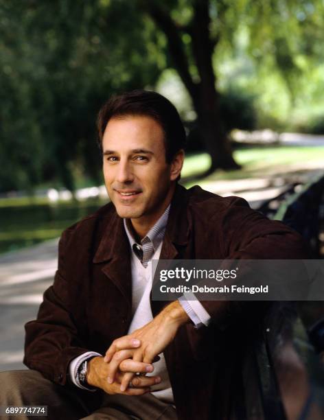 Deborah Feingold/Corbis via Getty Images) NEW YORK Host of Today Show and TV journalist Matt Laura poses for a portrait in 1999 in New York City, New...