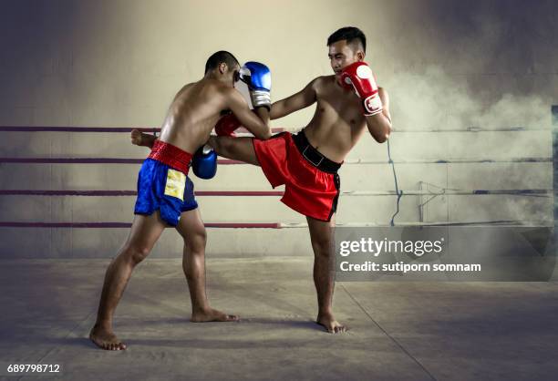 thai boxing muay thai - muaythai boxing stock pictures, royalty-free photos & images