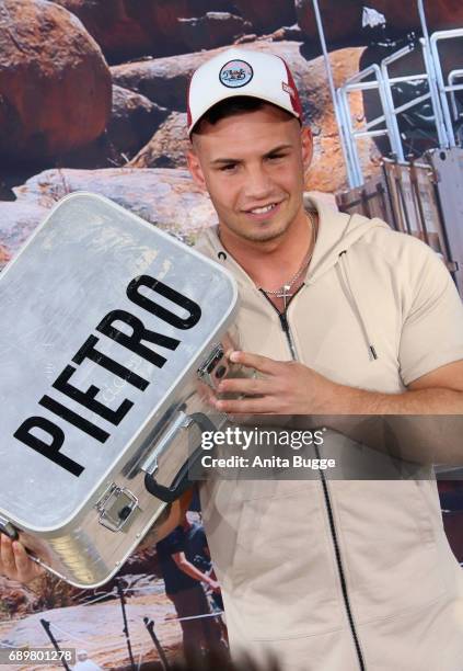 Pietro Lombardi attends the 'Global Gladiators' exclusive preview at Astor Film Lounge on May 29, 2017 in Berlin, Germany.