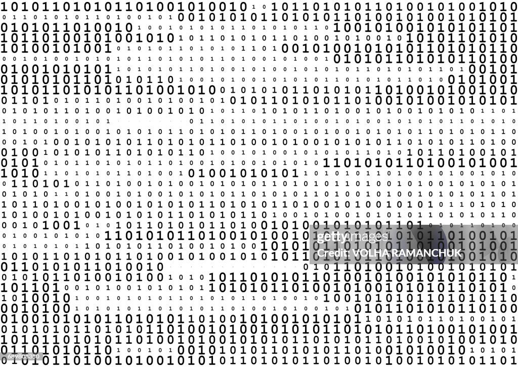 Binary Background White
