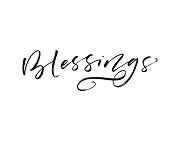 Blessings card.