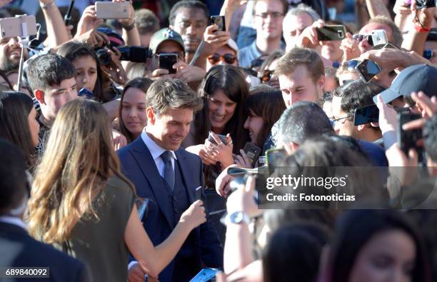 Tom Cruise attends 'The Mummy' premiere at Callao cinema on May 29, 2017 in Madrid, Spain.