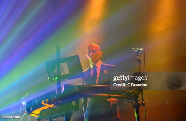 Vince Clarke of Erasure performs on stage at the Roundhouse on May 29, 2017 in London, England.