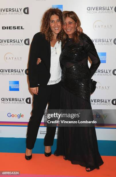 Alesassandra Brogno and Irene Bozzi attend Diversity Media Awards Charity Gala Dinner on May 29, 2017 in Milan, Italy.