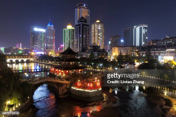 General view of the a history of more than 400 years, the Ming Dynasty building on May 29, 2017 in Guiyang, China.