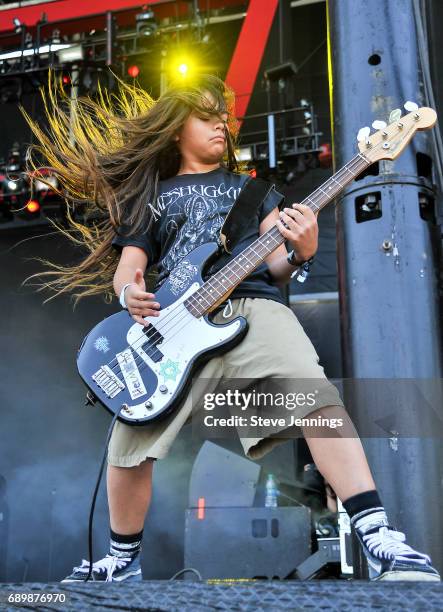 Tye Trujillo of The Helmets performs on Day 3 of BottleRock Napa Valley 2017 on May 28, 2017 in Napa, California.