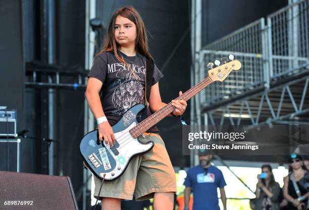 Tye Trujillo of The Helmets performs on Day 3 of BottleRock Napa Valley 2017 on May 28, 2017 in Napa, California.