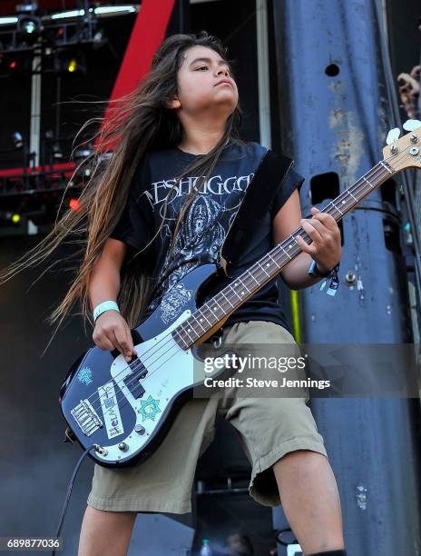 Tye Trujillo of The Helmets performs on Day 3 of BottleRock Napa Valley 2017 on May 28, 2017 in Napa, California.