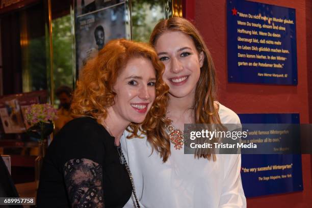 Laura Kaefer and Alana Siegel during the Ralph Siegel musical 'Zeppelin' performance in Berlin at Wintergarten on May 29, 2017 in Berlin, Germany.