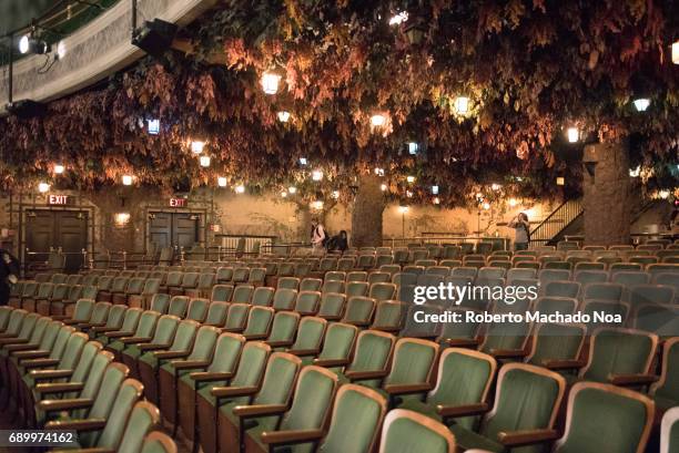 Winter Garden Theatre: Interior architectural detail. The famous place is the upper of two stacked Edwardian theaters.