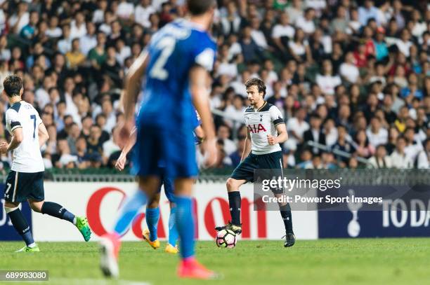 Tottenham Hotspur Midfielder Filip Lesniak in action during the Friendly match between Kitchee SC and Tottenham Hotspur FC at Hong Kong Stadium on...