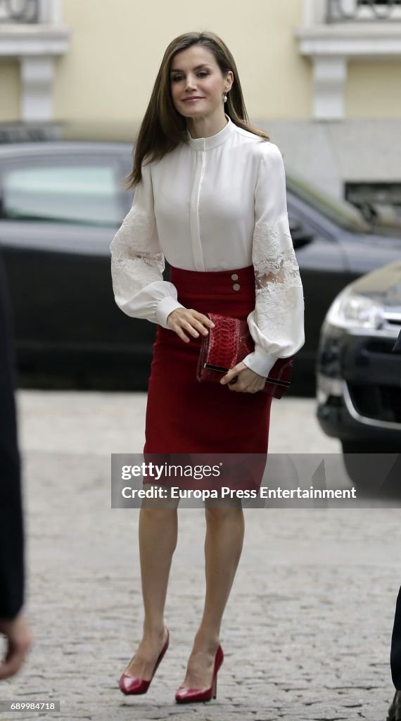 Queen Letizia O Spain Attends 10th Anniversary Of 'Microfinanzas BBVA' Foundation