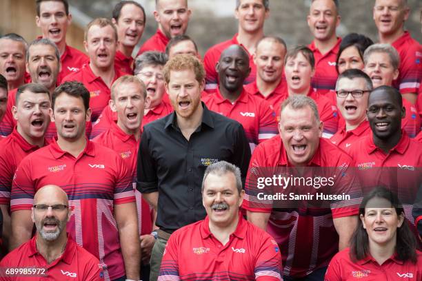 Prince Harry attends UK Team launch for Invictus Games Toronto 2017 at Tower of London on May 30, 2017 in London, England.