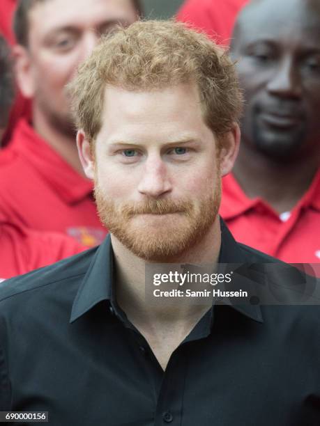 Prince Harry attends UK Team launch for Invictus Games Toronto 2017 at Tower of London on May 30, 2017 in London, England.