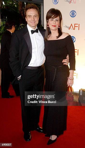 Actors Bradley Whitford and Jane Kaczmarek attend the American Film Institutes AFI Awards 2001 at the Beverly Hills Hotel January 5, 2002 in Beverly...