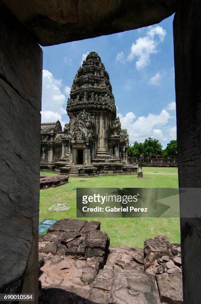 the ancient khmer ruins of phimai - phimai stock pictures, royalty-free photos & images