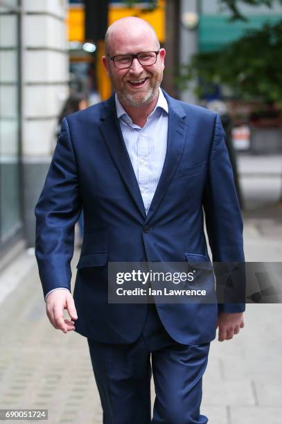 Leader of UKIP Paul Nuttall seen at BBC Radio 2 Studios on May 30, 2017 in London, England.