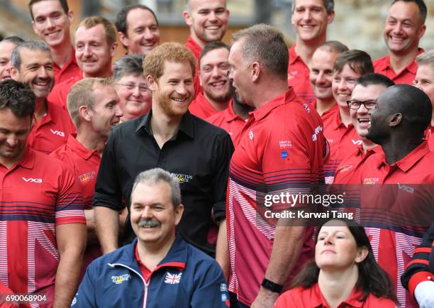 Prince Harry attends the UK Team launch for Invictus Games Toronto 2017 at Tower of London on May 30, 2017 in London, England.