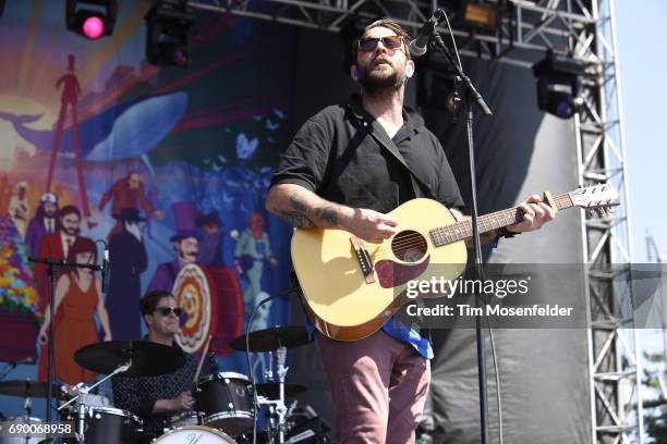 Simon Ward of The Strumbellas performs during BottleRock Napa Valley on May 28, 2017 in Napa, California.