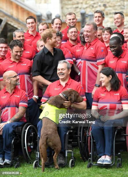 Prince Harry attends the UK Team launch for Invictus Games Toronto 2017 at Tower of London on May 30, 2017 in London, England.